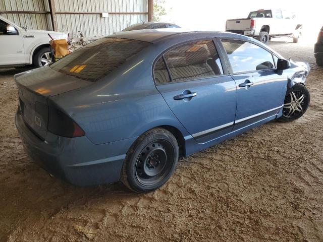 1HGFA16578L086144 - 2008 HONDA CIVIC LX BLUE photo 3