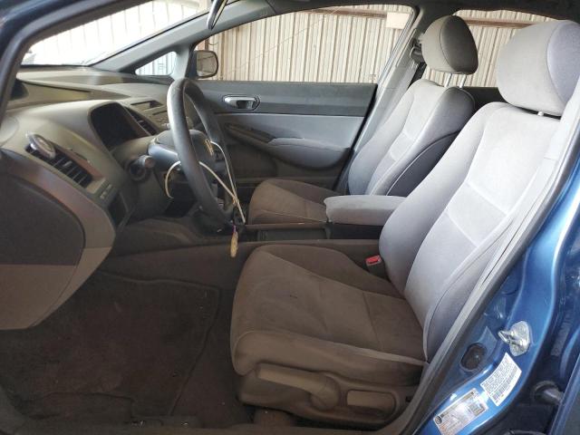 1HGFA16578L086144 - 2008 HONDA CIVIC LX BLUE photo 7