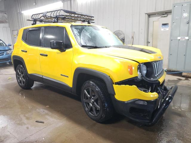 ZACCJBAB1JPH90152 - 2018 JEEP RENEGADE SPORT YELLOW photo 4