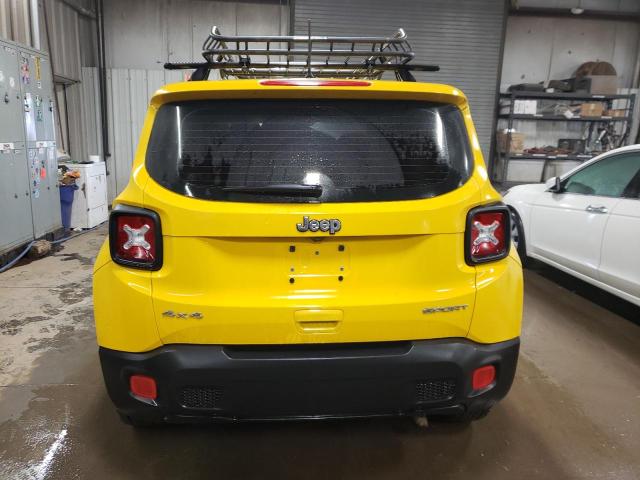 ZACCJBAB1JPH90152 - 2018 JEEP RENEGADE SPORT YELLOW photo 6