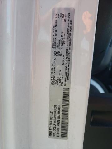 3C6LRVAG8ME543533 - 2021 RAM PROMASTER 1500 STANDARD WHITE photo 12