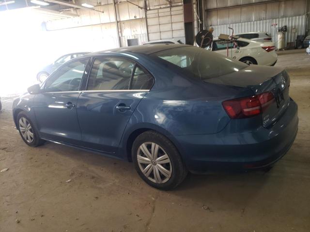 3VW2B7AJ1HM342369 - 2017 VOLKSWAGEN JETTA S BLUE photo 2