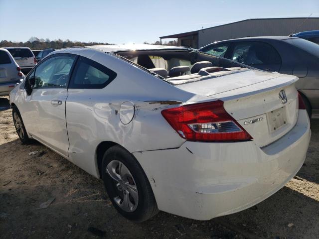 2HGFG3B58DH521079 - 2013 HONDA CIVIC LX WHITE photo 2