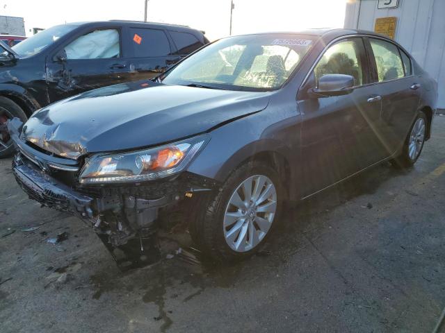 1HGCR2F8XDA210649 - 2013 HONDA ACCORD EXL GRAY photo 1