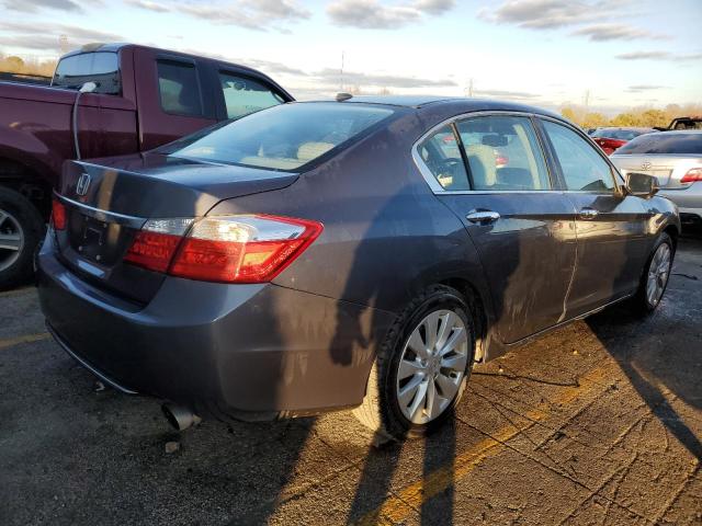 1HGCR2F8XDA210649 - 2013 HONDA ACCORD EXL GRAY photo 3