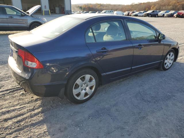 2HGFA16549H546620 - 2009 HONDA CIVIC LX BLUE photo 3