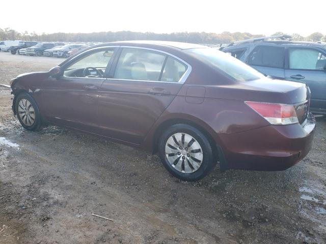 1HGCP26329A050252 - 2009 HONDA ACCORD LX BURGUNDY photo 2