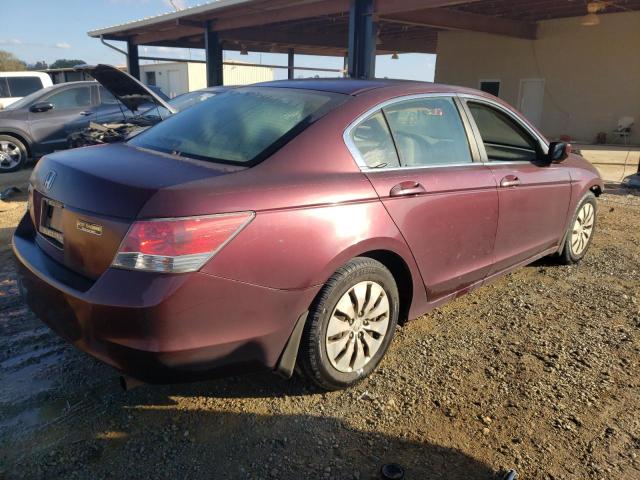 1HGCP26329A050252 - 2009 HONDA ACCORD LX BURGUNDY photo 3