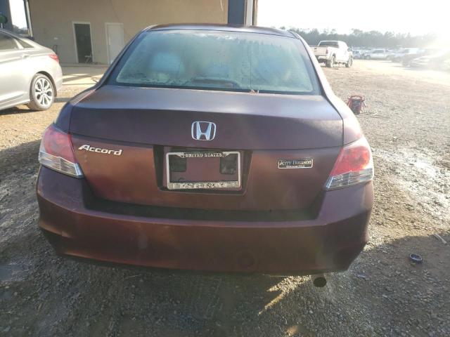 1HGCP26329A050252 - 2009 HONDA ACCORD LX BURGUNDY photo 6