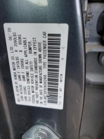 JH4CU2F62AC002906 - 2010 ACURA TSX CHARCOAL photo 12