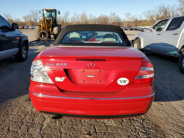 WDBTK75J05F161002 - 2005 MERCEDES-BENZ CLK 500 RED photo 6