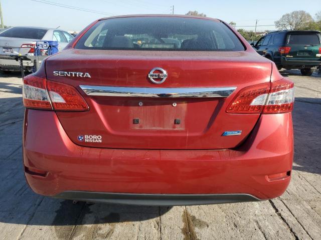 3N1AB7AP0DL790155 - 2013 NISSAN SENTRA S RED photo 6