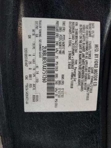 2LNBL8EV7AX751260 - 2010 LINCOLN TOWN CAR EXECUTIVE L BLACK photo 12