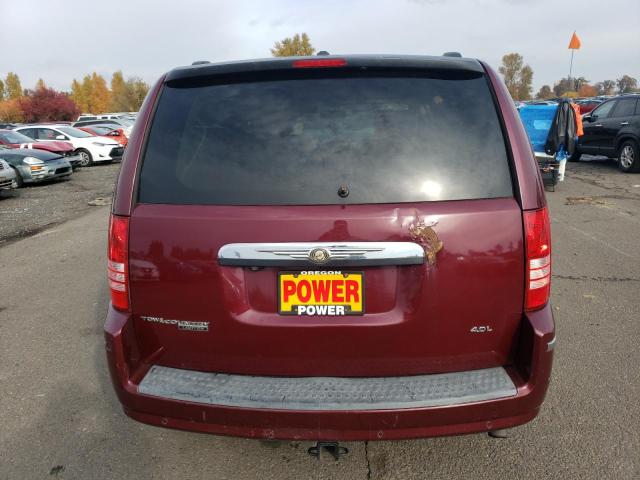 2A8HR64X98R815987 - 2008 CHRYSLER TOWN & COU LIMITED MAROON photo 6
