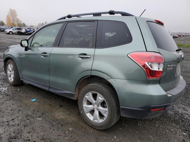 JF2SJADC1FH593735 - 2015 SUBARU FORESTER 2.5I PREMIUM GREEN photo 2