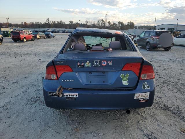 1HGFA16598L048169 - 2008 HONDA CIVIC LX BLUE photo 6