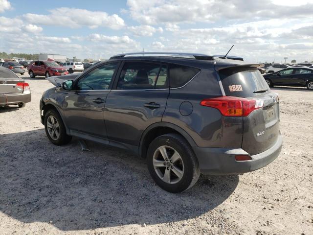 2T3WFREV3FW233599 - 2015 TOYOTA RAV4 XLE GRAY photo 2