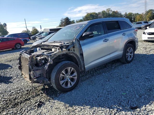 5TDKKRFH3FS060302 - 2015 TOYOTA HIGHLANDER XLE SILVER photo 1