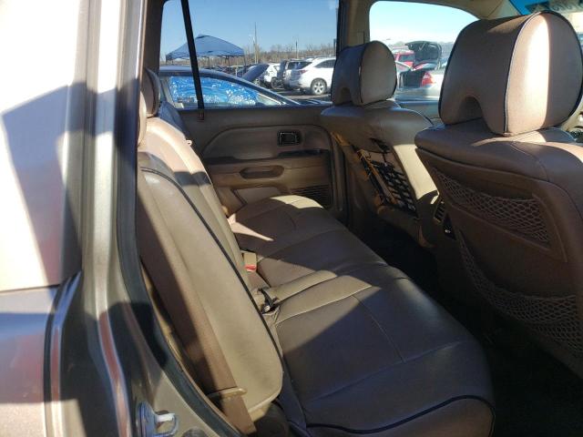 2HKYF18456H524996 - 2006 HONDA PILOT EX TAN photo 10