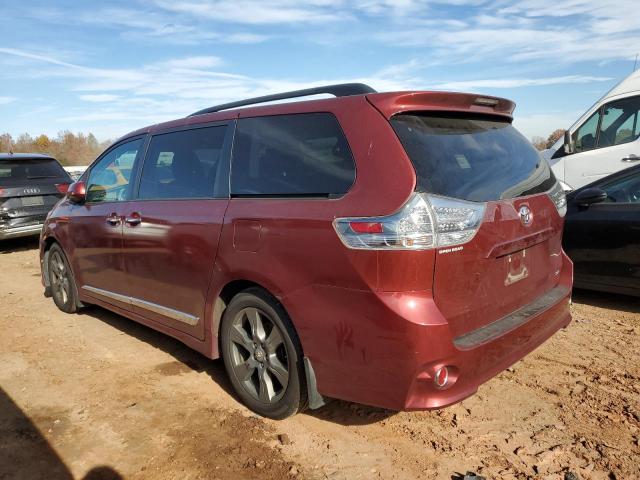 5TDXZ3DC7HS886630 - 2017 TOYOTA SIENNA SE MAROON photo 2