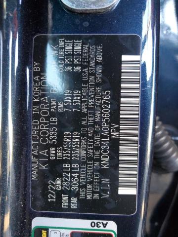 KNDC34LA0P5602765 - 2023 KIA EV6 LIGHT BLUE photo 13