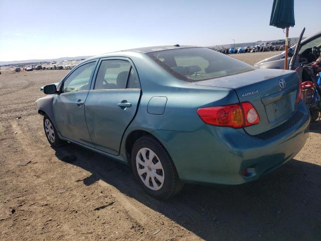 2T1BU40E09C105897 - 2009 TOYOTA COROLLA BASE TEAL photo 2