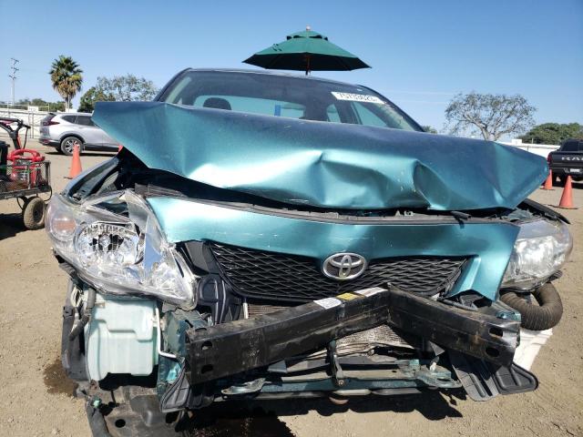 2T1BU40E09C105897 - 2009 TOYOTA COROLLA BASE TEAL photo 5