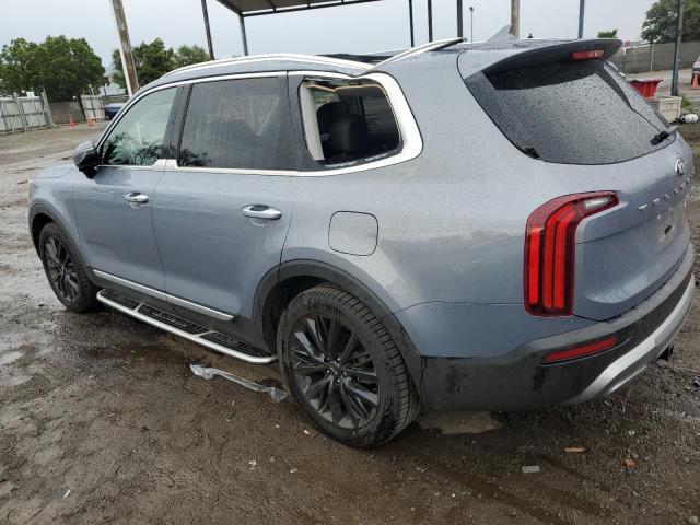 5XYP54HC7MG167333 - 2021 KIA TELLURIDE SX BLUE photo 2