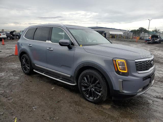 5XYP54HC7MG167333 - 2021 KIA TELLURIDE SX BLUE photo 4