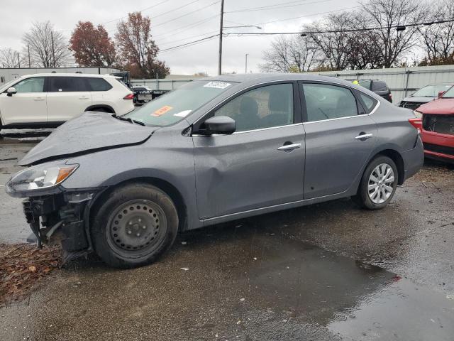 3N1AB7AP5HY280764 - 2017 NISSAN SENTRA S GRAY photo 1