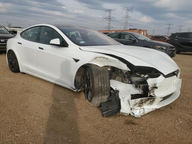 5YJSA1E56NF476634 - 2022 TESLA MODEL S WHITE photo 4