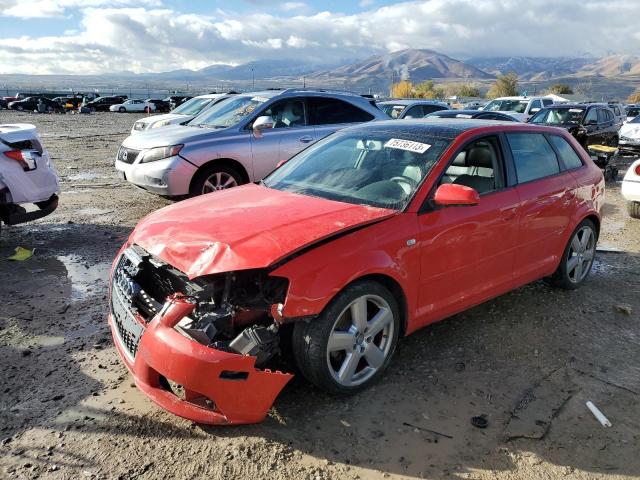 WAUHF78P08A110187 - 2008 AUDI A3 2.0 RED photo 1