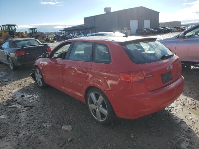 WAUHF78P08A110187 - 2008 AUDI A3 2.0 RED photo 2