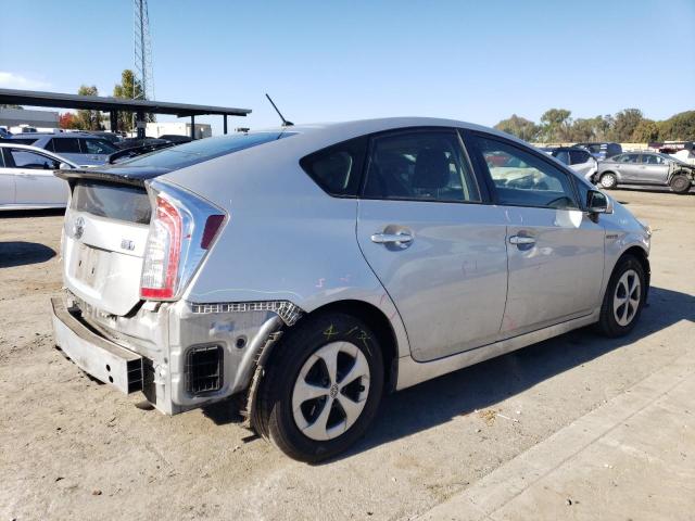 JTDKN3DU5F0447649 - 2015 TOYOTA PRIUS SILVER photo 3