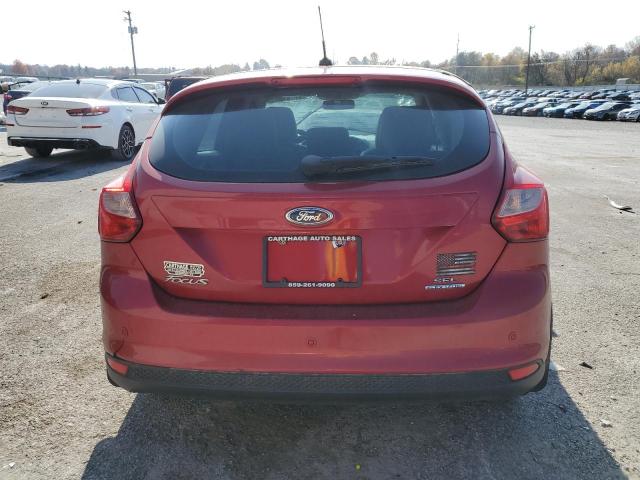 1FAHP3M21CL447991 - 2012 FORD FOCUS SEL MAROON photo 6