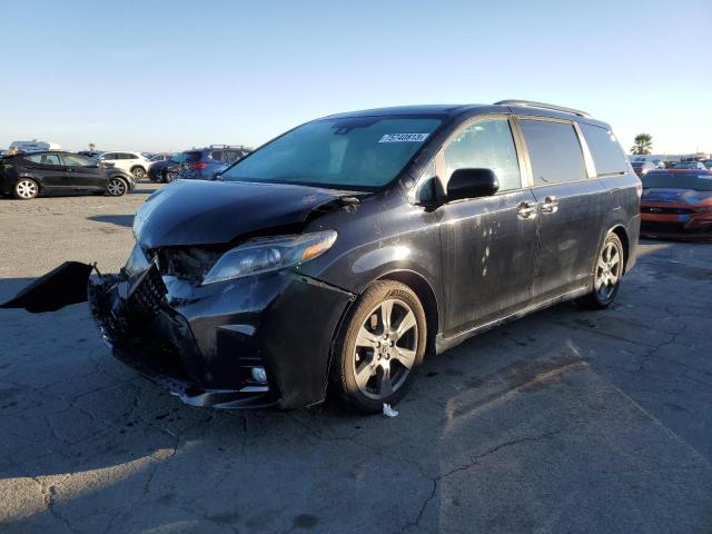 5TDXZ3DCXKS968889 - 2019 TOYOTA SIENNA SE BLACK photo 1