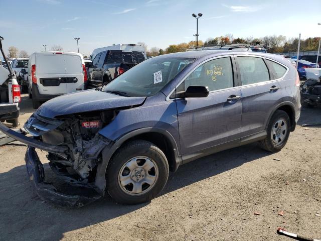 2HKRM4H35EH707266 - 2014 HONDA CR-V LX BLUE photo 1