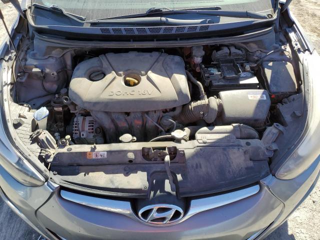 KMHDH4AE4EU085187 - 2014 HYUNDAI ELANTRA SE SILVER photo 11