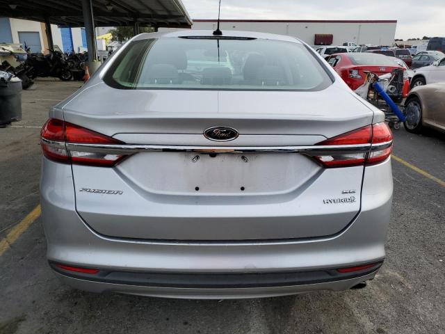 3FA6P0LU5HR209210 - 2017 FORD FUSION SE HYBRID SILVER photo 6