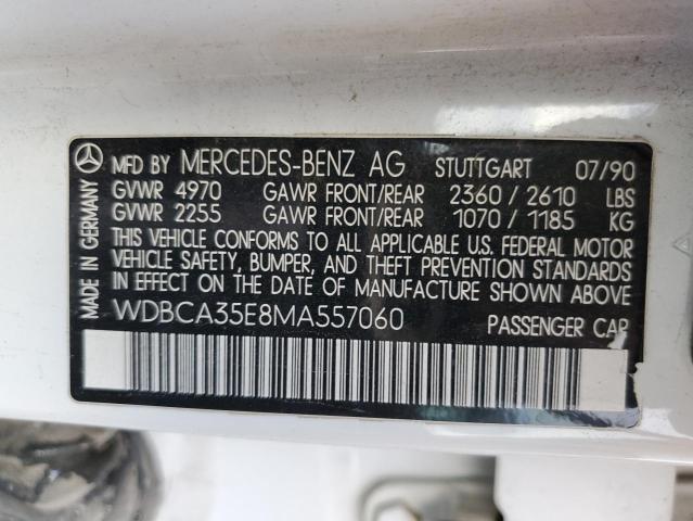 WDBCA35E8MA557060 - 1991 MERCEDES-BENZ 420 SEL WHITE photo 12