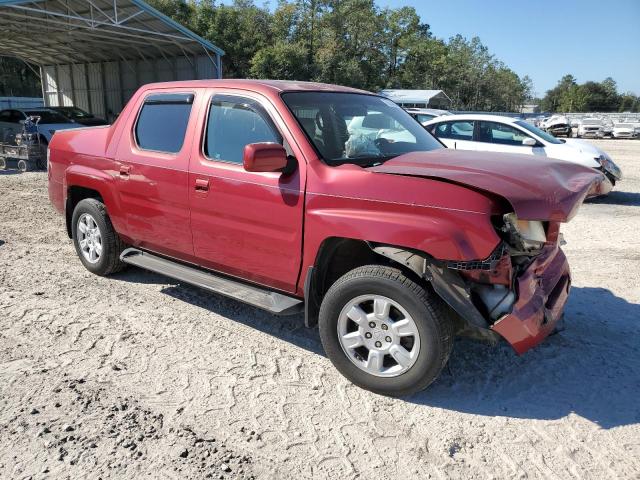 2HJYK16516H531763 - 2006 HONDA RIDGELINE RTL RED photo 4