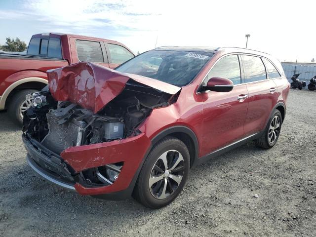 5XYPH4A51GG045106 - 2016 KIA SORENTO EX RED photo 1