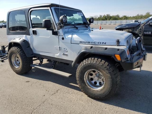 1J4FA69S44P767906 - 2004 JEEP WRANGLER / RUBICON SILVER photo 4