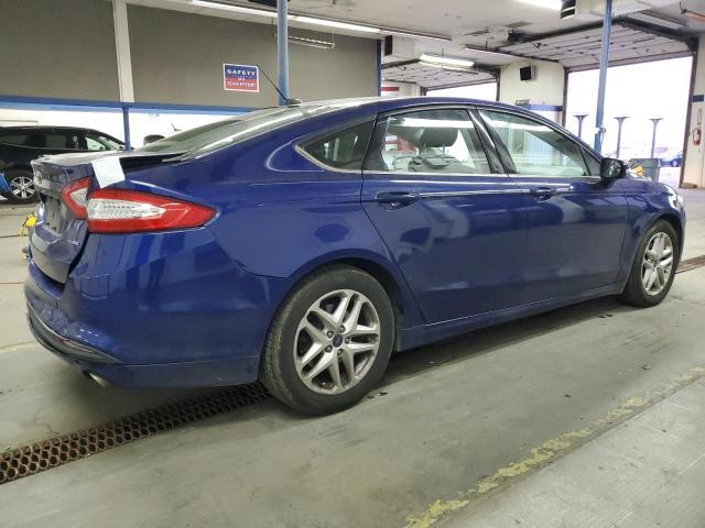 3FA6P0H76FR264961 - 2015 FORD FUSION SE BLUE photo 3