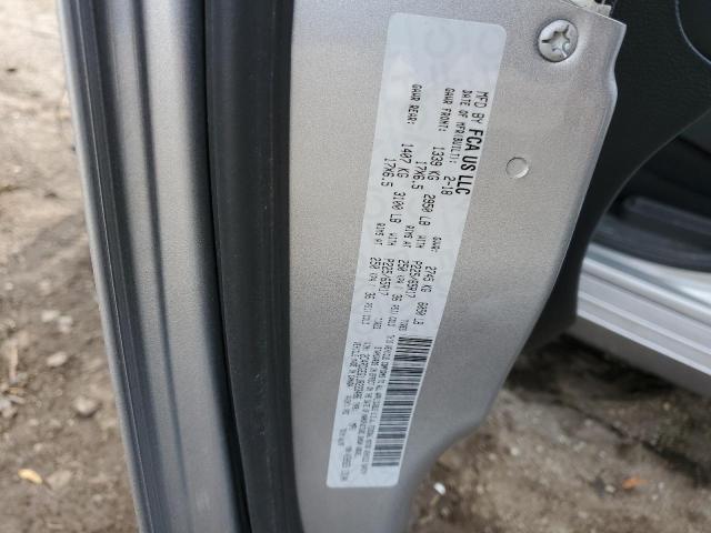 2C4RDGEG1JR223486 - 2018 DODGE GRAND CARA GT GRAY photo 12