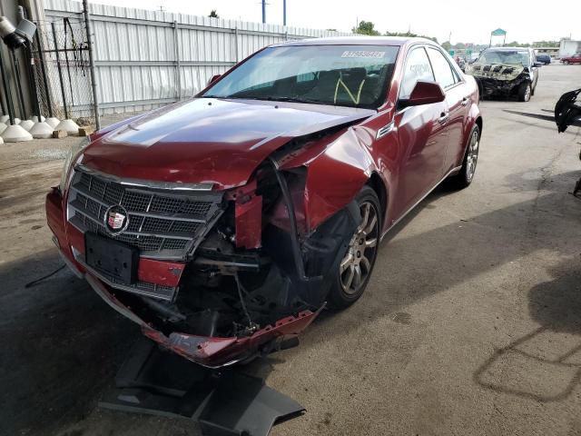 1G6DG577280151661 - 2008 CADILLAC CTS MAROON photo 2