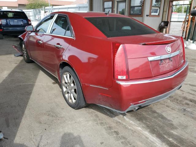 1G6DG577280151661 - 2008 CADILLAC CTS MAROON photo 3