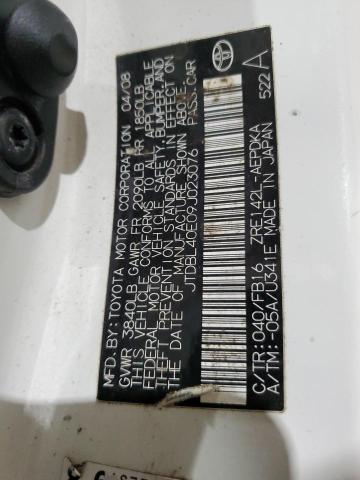 JTDBL40E09J023076 - 2009 TOYOTA COROLLA LE BASE WHITE photo 13