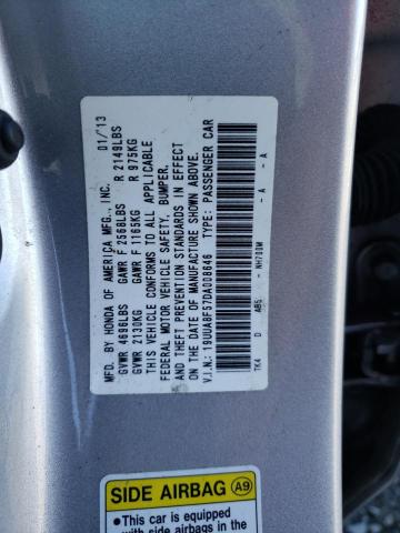19UUA8F57DA008646 - 2013 ACURA TL TECH SILVER photo 12