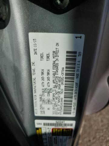 5TFSZ5AN5GX010448 - 2016 TOYOTA TACOMA ACCESS CAB ვერცხლისფერი ფოტო 13